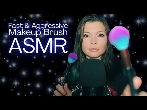 ASMR SPECIAL REQUEST Aggressive Mermaid Makeup Brush Triggers
