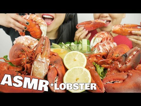 ASMR LOBSTER FEAST (EATING SOUNDS) NO TALKING | SAS-ASMR