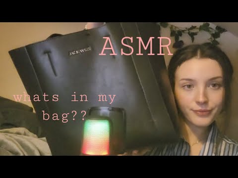 what's in my bag (low fi ASMR)
