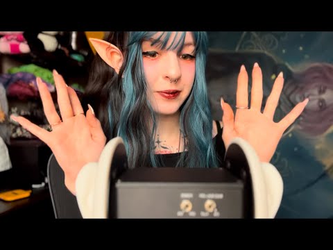 ASMR 3Dio binaural ear tapping and scratching no talking