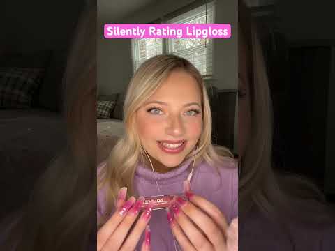 Silently Rating Lipgloss #asmr #asmrtriggers #satisfying