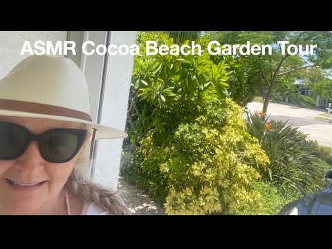 ASMR Cocoa Beach Airbnb Garden Tour Soft Spoken LoFi
