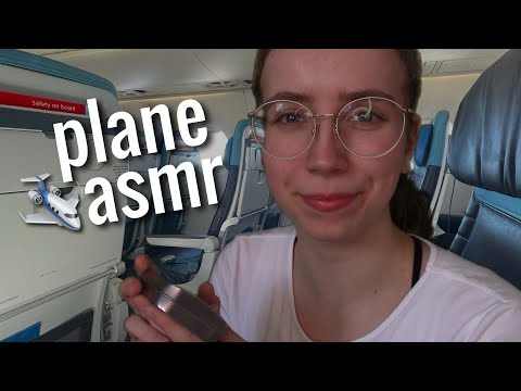 [ASMR] Girl on the Plane calms you down before your Flight ✈️ 🩵 Whispered Role-Play