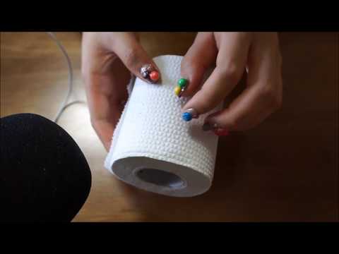 [ASMR] (No Talking) Sound of A Roll Tissue, 두루마리 휴지 찢고 만지는 소리