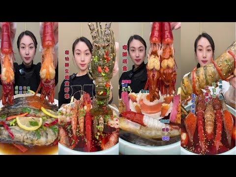 Straight Up ASMR Bliss  Seafood Mukbang 🎤 #EatingSounds #ChillBites