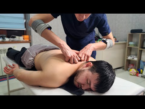 ASMR Back & Head Massage for Deep Sleep on Massage Table