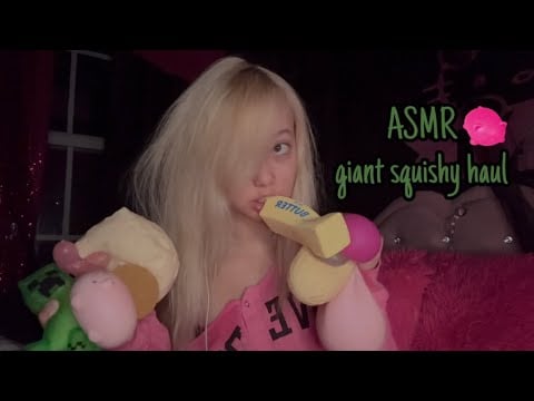 ASMR giant squishy haul!🧸🧶😵‍💫