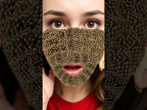 Asmr Face Mask 😷 Dust Cleaning Animetion #shorts