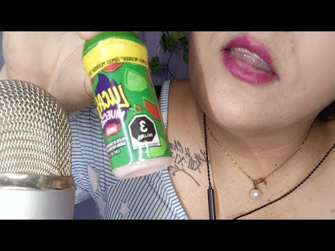 ASMR Comiendo Lucas Muecas sabor sandía 🍉 dulce mexicano #mouthsounds #asmr