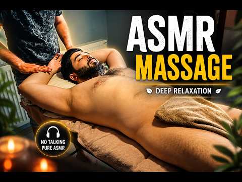 ASMR AMAZING SLEEP TURKISH THERAPY MASSAGE-CHEST,ARM,FOOT,LEG,BACK,ABDOMEN,BELLY