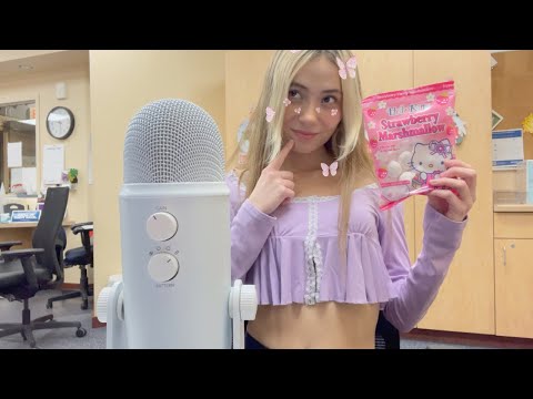 asmr eating marshmallows