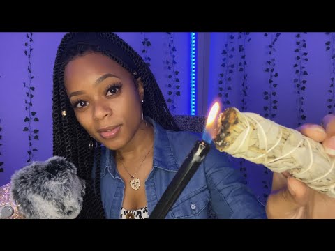 ✨ ASMR ✨ Smudge Kit • Reiki Healing w/ White Sage & Palo Santo