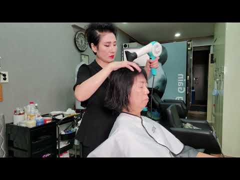 Korean ASMR Experience: Soothing Haircut & Styling at the Hair Salon