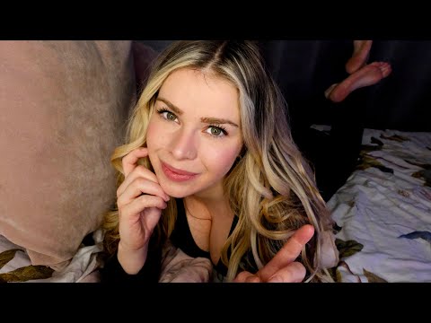 ASMR BEDTIME SNUGGLES AND PERSONAL ATTENTION❤︎ (Up Close, Ear to Ear, Soft Whispers)