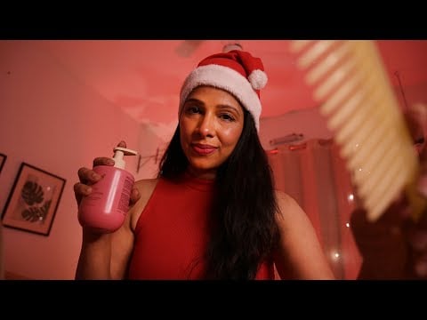 Ho Ho, Hold Still...Mrs. Claus Will Take Care of You | Cozy Christmas ASMR
