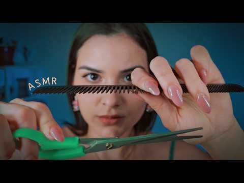 ASMR ROLEPLAY | Fazendo seu Cabelo, Sobrancelha e Unha no Salão de Beleza💫