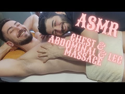 ASMR AMAZİNG LEG & CHEST & ABDOMİNAL LEGENDARY MASSAGE #asmr #leg #pijat  #barber