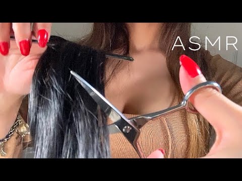 ASMR Close Up Haircut (With Hair) 💇‍♀️ personal attention