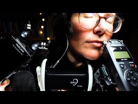 ASMR Best of Mouth Sounds and Triggers Tascam vs. Blue Yeti vs. Tascam vs. 3 Dio (3 Hours+)