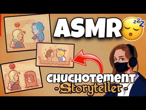 ASMR Français • CHUCHOTEMENT PROCHE DU MICRO SUR STORYTELLER ! 😴 (énigmes)