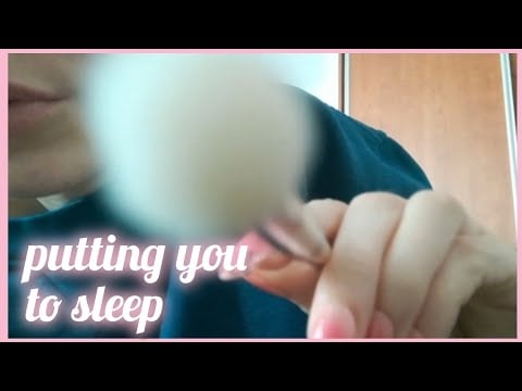 lofi asmr | putting you to sleep in 10mins 😴💋 [no talking, nail tapping, face brushing]