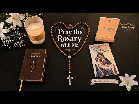 Pray the Holy Rosary w/ Me (normal talking voice, beginners & experts both welcome)