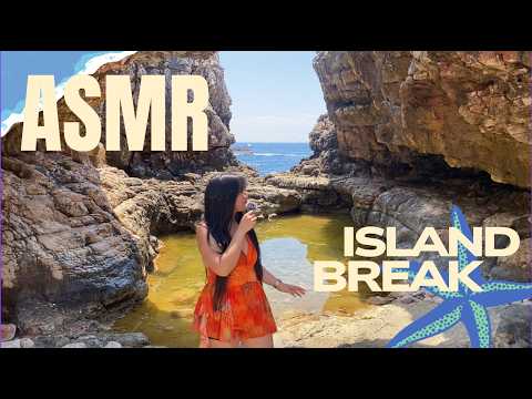 Island break from work ASMR vlog / tapping, tracing, LoFi 🏝️