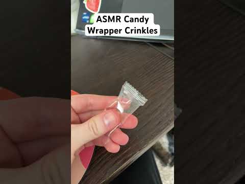 ASMR Candy Wrapper defect! It’s sealed but there’s no candy inside 😱 #asmr #crinkly #candy