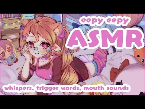 ASMR 1 HOUR of comfy whispers for sleep ♡  fluffy mic 🎀 |  mouth sounds  🌷 |  trigger variety 🌸