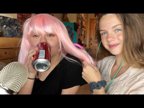 ASMR Brushing My Friends Hair