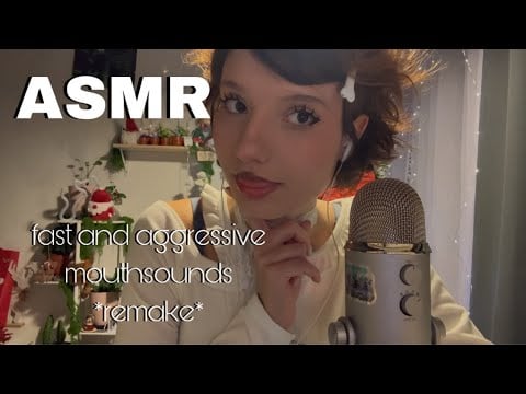 𑣲ASMR || fast and aggressive mouthsounds (remake) 👄