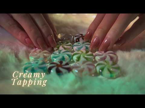 ASMR Creamy Tapping☁️ Silky Smooth & Relaxing Tingles🍨(No Talking, No Mouth Sounds)