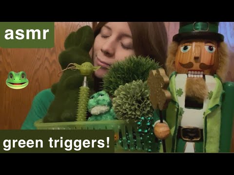 asmr green triggers! ☘️ lofi color theme 💚