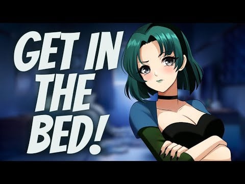 Grumpy goth girlfriend demands you go to bed (F4A) [ASMR] [Hairplay] [Tsundere] [Sleep aid]