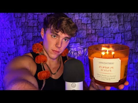 ASMR crisp fall sounds for a crisp fall night🍂🕯️
