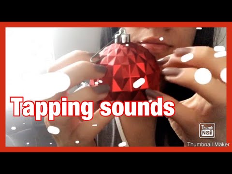 Tapping on Christmas tree ornaments || ASMR