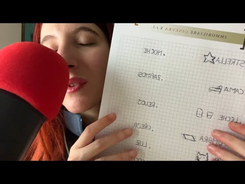 Asmr ~ IL MIO PRIMO VIDEO IN SPAGNOLO ~ Trigger words OnlyRED ASMR