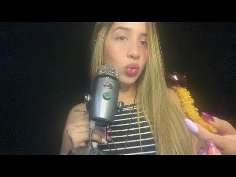 ASMR BLUE YETI - COMIENDO POLLO SUPER CRUJIENTE CERCA DEL MICROFONO - AMNYASMR