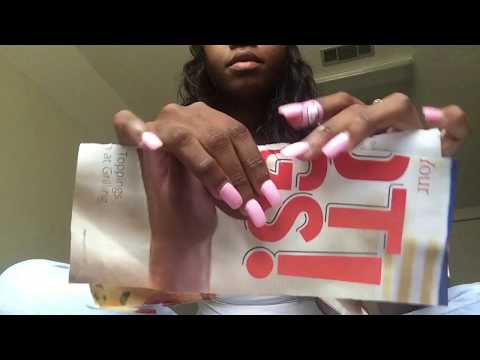 ASMR magazine flipping & page tearing