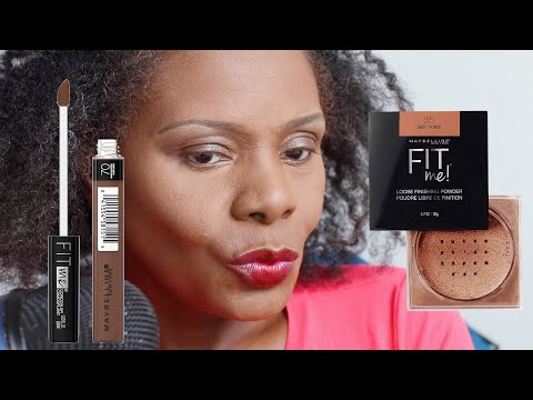 TRYING MAYBELLINE FIT ME CONTOUR CONCEALER & FINISHING POWDER ASMR MAKEUP