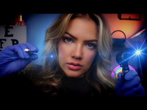 ASMR Next Level Ear Exam In the Dark, Otoscope Ear Inspection, Ear Cleaning, Hearing Test, Binaural