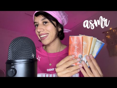 ASMR probando chocolates + chisme de impacto de mujer 🤡