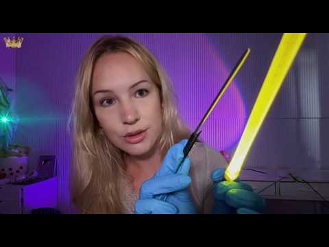ASMR Scalp check, head scan, parting your hair, & oil head massage