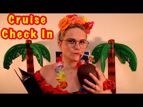 A Luxury 1st Class Caribbean Cruise ASMR Check In