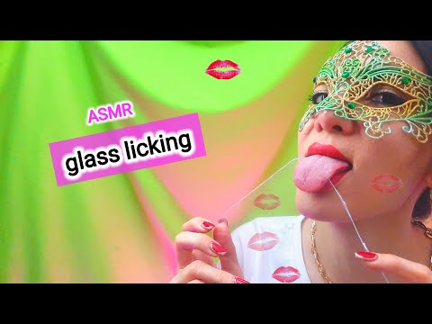 Asmr glass licking and glass kisses | Deep Sleep with ASMR Glass Kisses | ASMR Glass Licking