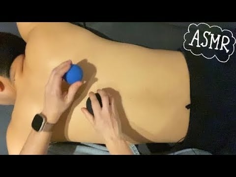 ASMR⚡️Relaxing back massage with tools! (LOFI)
