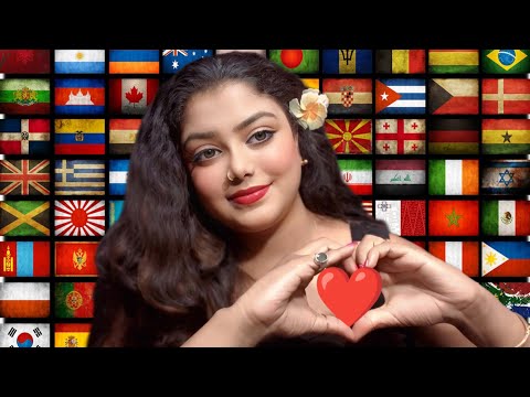 ASMR | I Love You In 50+ Different country languages | 🫶🥺 