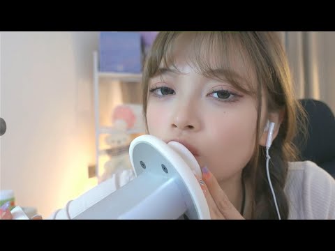 【Karai ASMR】Extreme Sensitive Mouth Sounds手势摸眼口腔音和贯耳亲吻耳朵预览