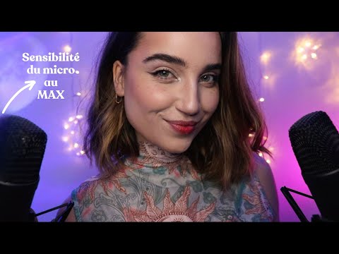 ASMR : J'ai augmenté la sensibilité de mes micros au MAX ! 💤😍 (vous allez kiffer)