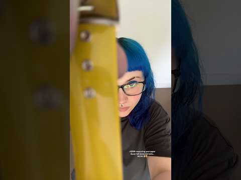 ASMR measuring your super duper tall measurements… WOW 😱🤯 #shorts  #asmr